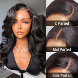 Airy Breathable Cap Glueless Loose Body Wave 5x5 Closure HD Lace