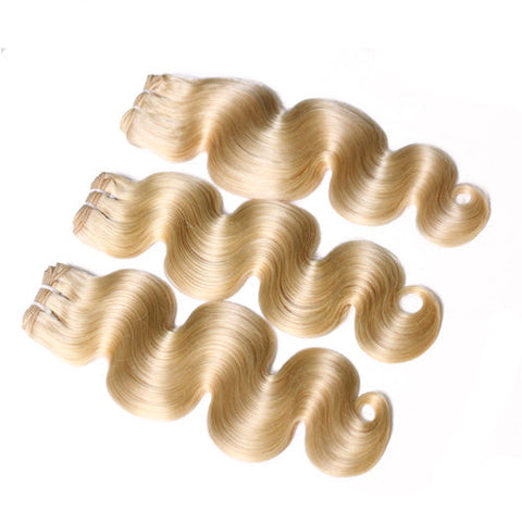 Body Wave Human Hair #613 Blonde Bundle (Priced individually)