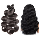 Body Wave Virgin Human Hair Natural Black Bundle (Priced individually)