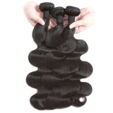 Body Wave Virgin Human Hair Natural Black Bundle (Priced individually)