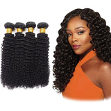 Deep Curly Virgin Human Hair Natural Black Bundle (Priced individually)