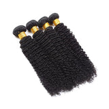 Deep Curly Virgin Human Hair Natural Black Bundle (Priced individually)