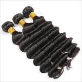 Deep Wave Virgin Human Hair Natural Black Bundle (Priced individually)