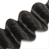 Deep Wave Virgin Human Hair Natural Black Bundle (Priced individually)