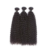 Kinky Curly Virgin Human Hair Natural Black Bundle (Priced individually)