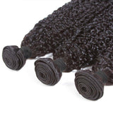 Kinky Curly Virgin Human Hair Natural Black Bundle (Priced individually)