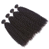 Kinky Curly Virgin Human Hair Natural Black Bundle (Priced individually)