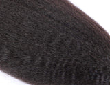 Kinky Straight Virgin Human Hair Natural Black Bundle (Priced individually)