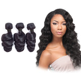 Loose Wave Virgin Human Hair Natural Black Bundle (Priced individually)