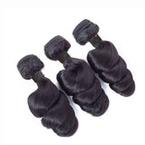 Loose Wave Virgin Human Hair Natural Black Bundle (Priced individually)