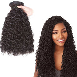 Natural Curly Virgin Human Hair Natural Black Bundle (Priced individually)